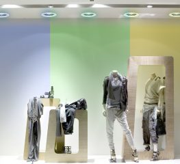 Eclairage dynamique pour les vitrines