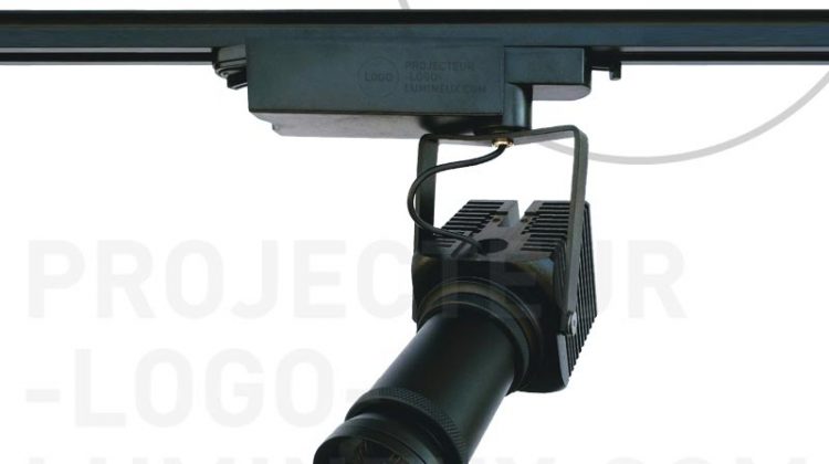 Projecteur de gobo spécial retail fixation rail monophasé